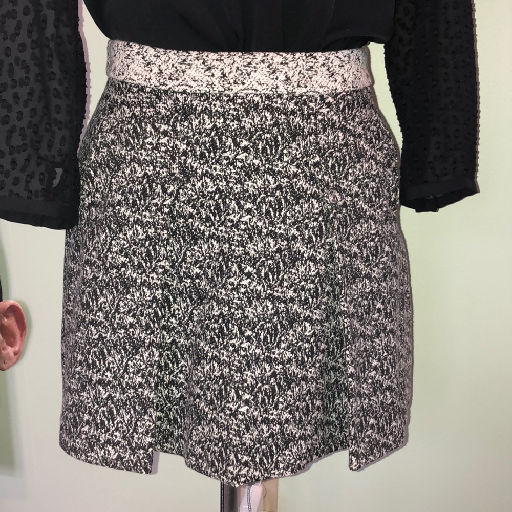 Black and white dress skirt